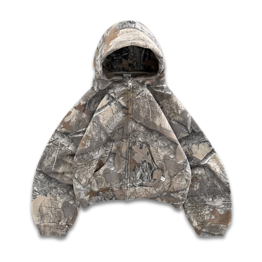 'CLOUDS' CAMO ZIP-UP